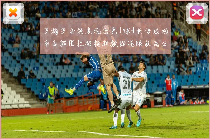 罗梅罗全场表现出色1球4长传成功率高解围拦截抢断数据亮眼获高分评价